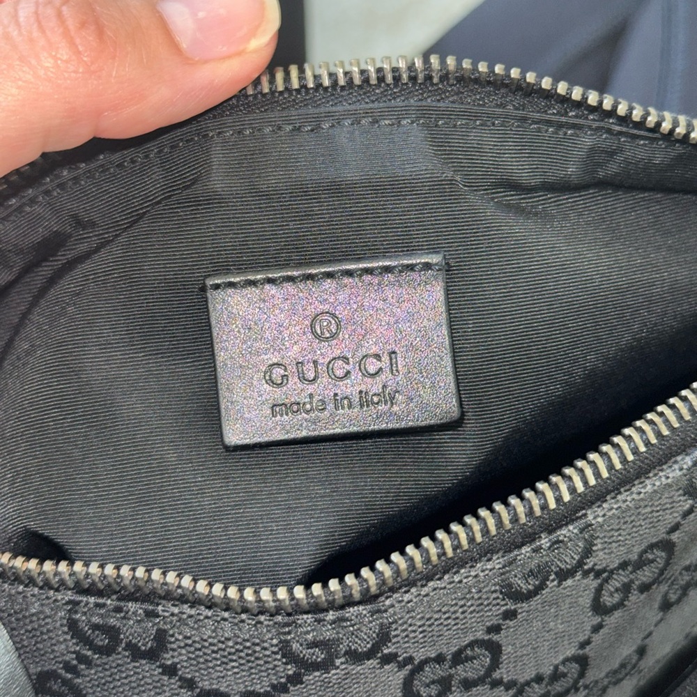 Vintage Gucci GG Canvas Boat Pochette Mini Handbag - Picture 3 of 11